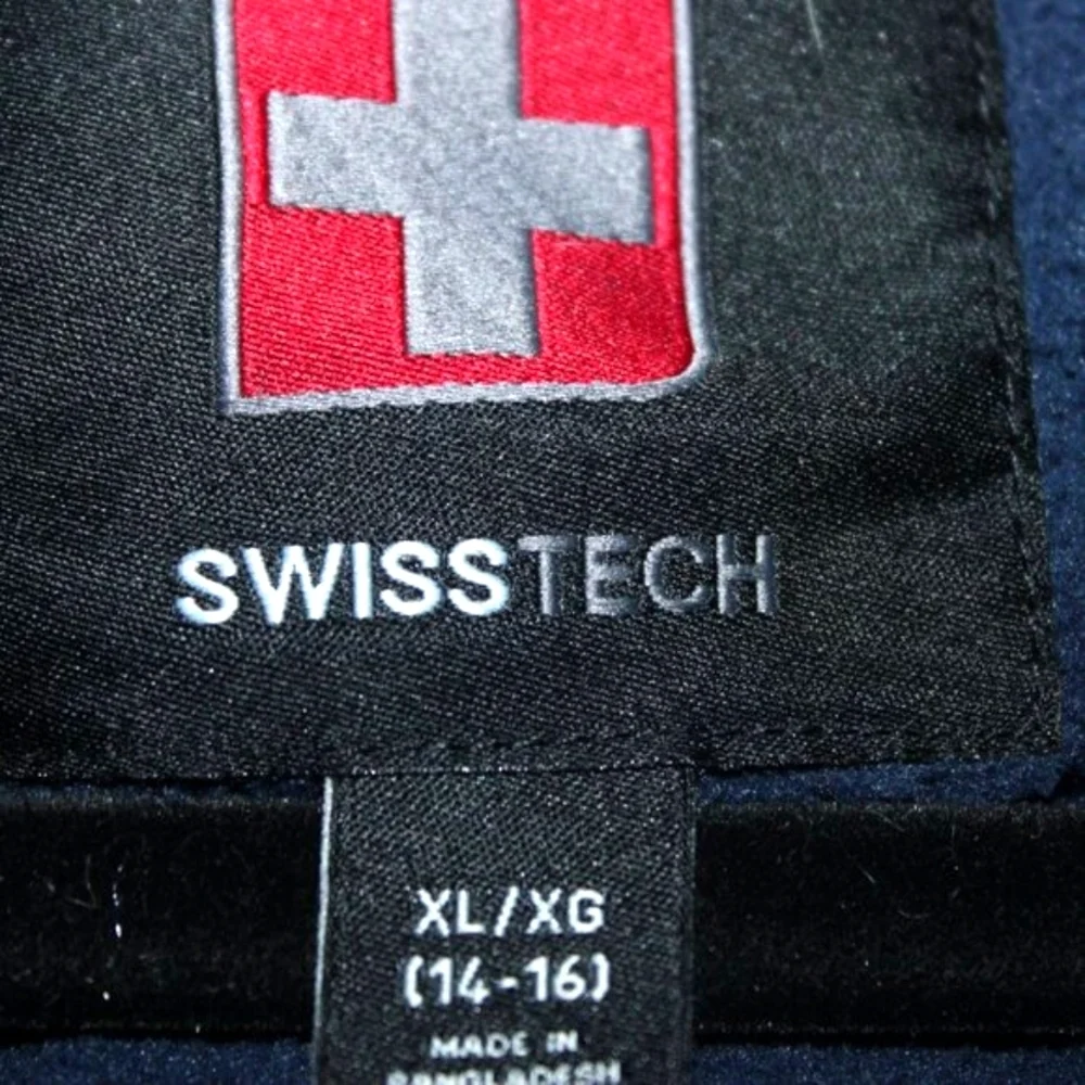 SWISS TECH Puffer Jacket Blue Colorblock XL